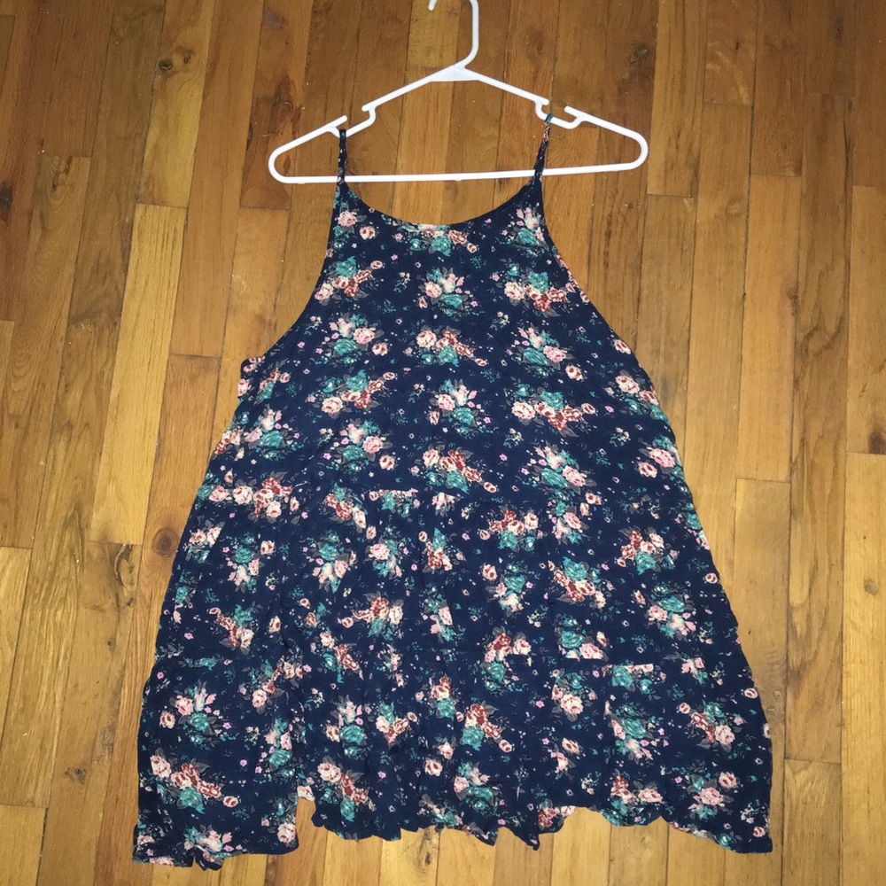 Open Back Tiered Floral Dress